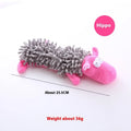 Brown dog design plush horse molar pet toy with microfiber texture for canine biting