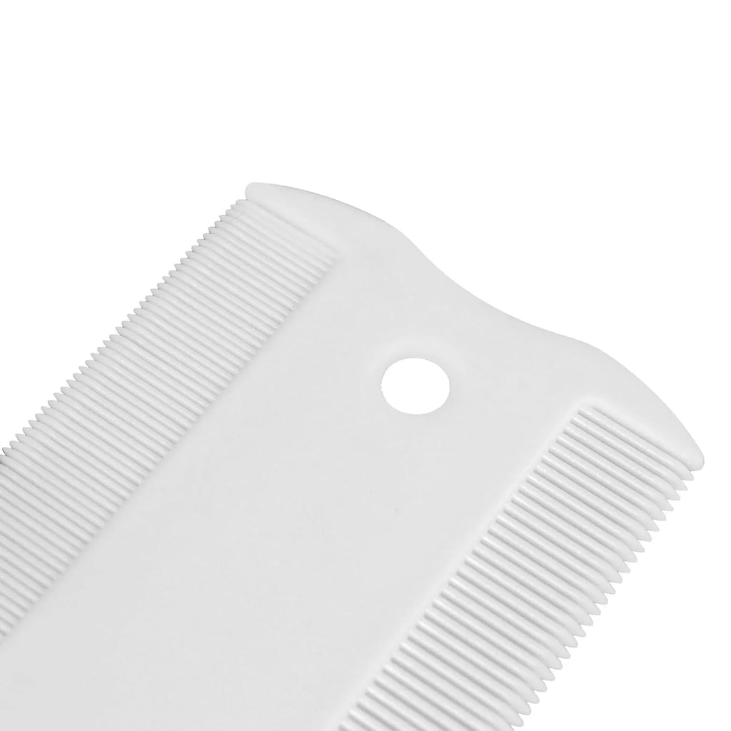 Double-sided pet flea comb with dense teeth for dogs and cats, small face grooming tool