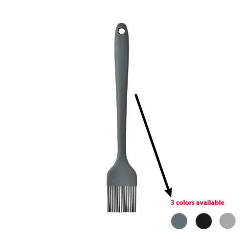 Black silicone 12-piece kitchen utensil set with rotating storage bucket including ladle, spatula, and food clip.