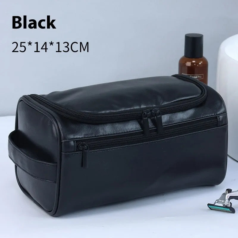 Large capacity waterproof cosmetic wash bag in retro style with multiple colour options
