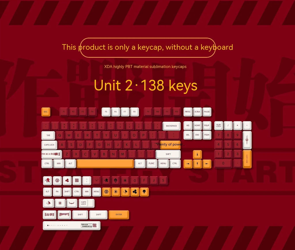 138-piece PBT sublimation keycap set for mechanical keyboards in boy and girl matching colours