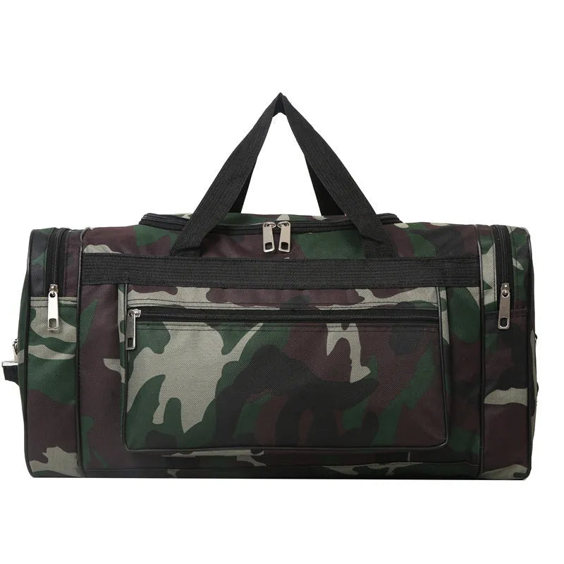 Camouflage waterproof luggage bag with below 20L capacity and stripes pattern