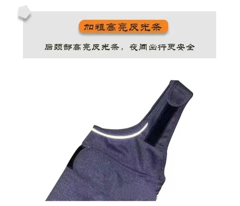 Heather grey brocade cotton dog anxiety jacket vest sized for dogs from under 4kg to over 50kg.