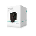 Twin tower CPU air cooler heatsink with fan and digital display in black or white